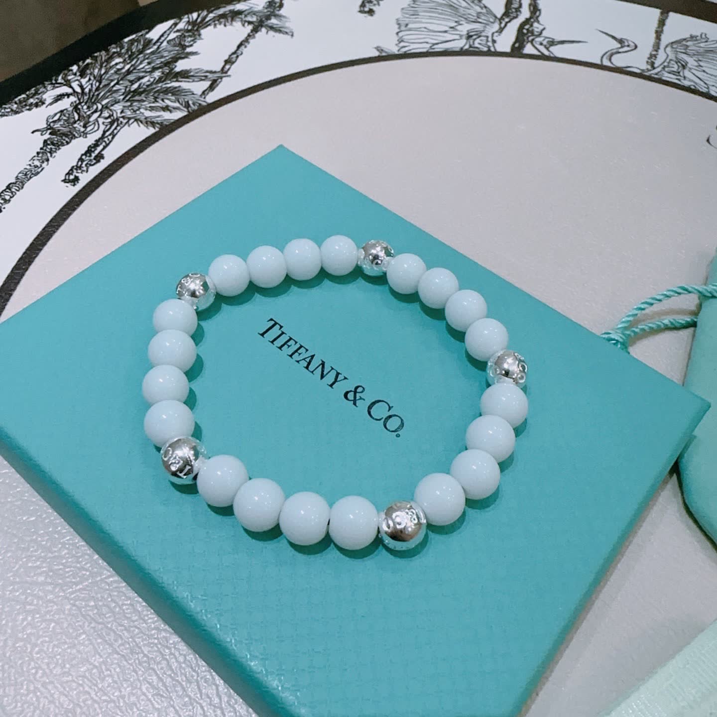 Tiffany & Co. Blue Bead Bracelet Tiffany & Co. Blue Bead Bracelet